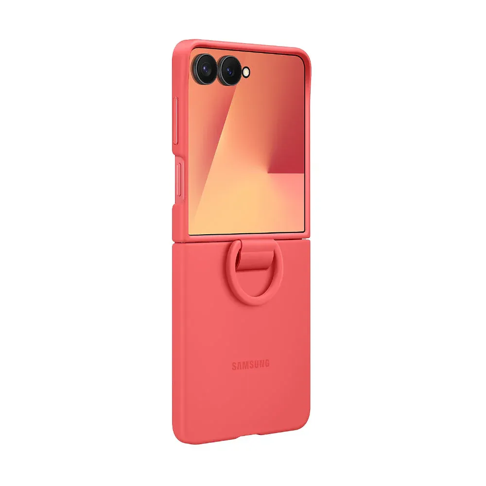 Mbështjellës Samsung Ring Case për Galaxy Flip7, silikon, e kuqe - 1