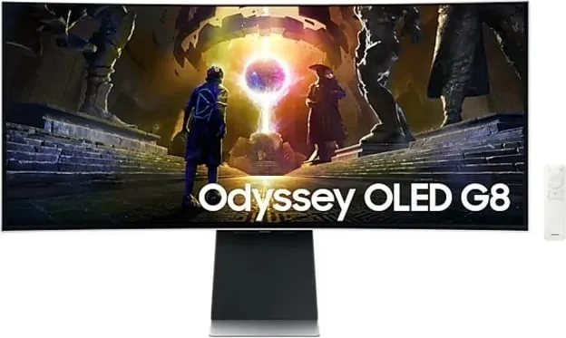 Monitor Samsung Odyssey Oled G8, 34'' QD-OLED, UWQHD, 175Hz, argjendtë - 1