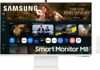 monitor, Samsung, S32FM801UU / LS32FM801UUXEN, 32 inç, 4K UHD Smart, bardhë