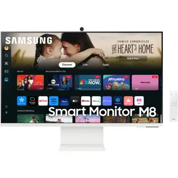 Monitor smart, Samsung, S32DM801U / LS32DM801UUXEN, 32 inch, e bardhë
