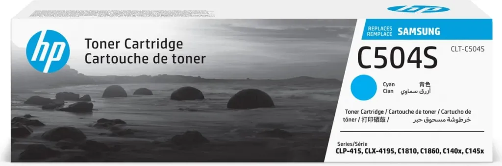 Toner, Samsung, CLT-C504S (SU025A), 1800 faqe, standard, cian - 1