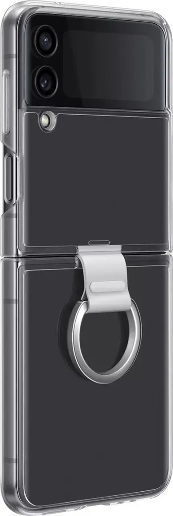Mbrojtëse telefoni Samsung Clear Cover with Ring Galaxy Z Flip4, transparente