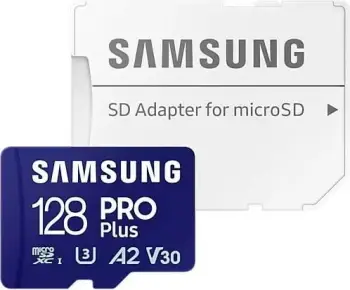 Kartë memorie Samsung PRO Plus UHS-I U3 (Class 10) Micro SDXC 128GB + SD