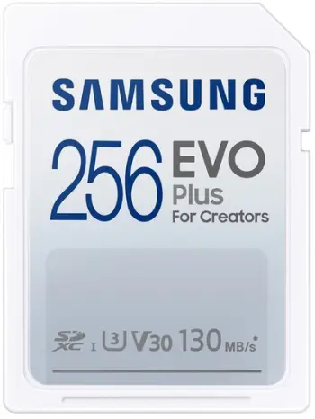 Kartë memorie Samsung SDXC 256GB EVO Plus UHS-I U3 (Class 10)