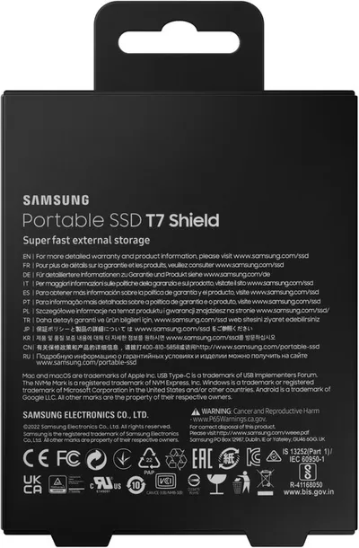 Disk i jashtëm Samsung T7 Shield, 2TB, i zi - 5