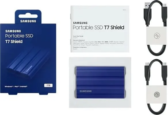 Disk i jashtëm Samsung T7 Shield, 1TB, i kaltër - 7
