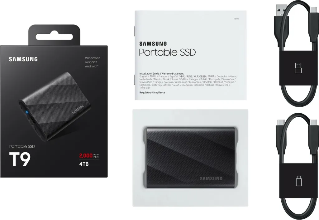 Disk SSD Samsung T9 USB 3.2 Gen 2, 4TB - 4