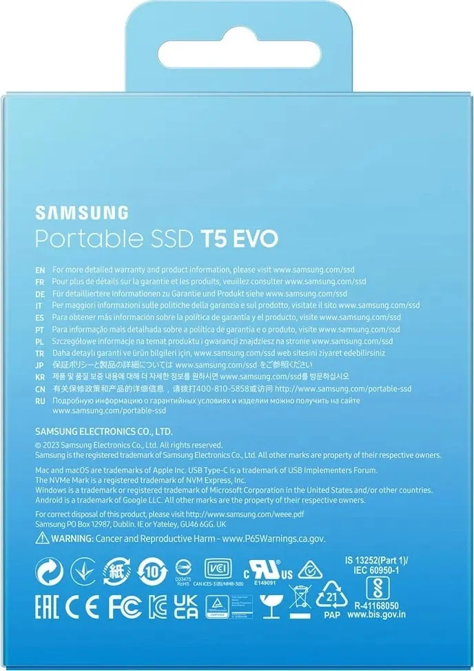 Disk Samsung T5 EVO - 8TB, i zi - 7
