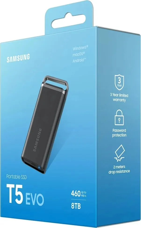 Disk Samsung T5 EVO - 8TB, i zi - 9