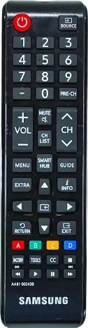 Telekomandë Samsung Universal, për TV Samsung, me butona funksionalë, e zezë
