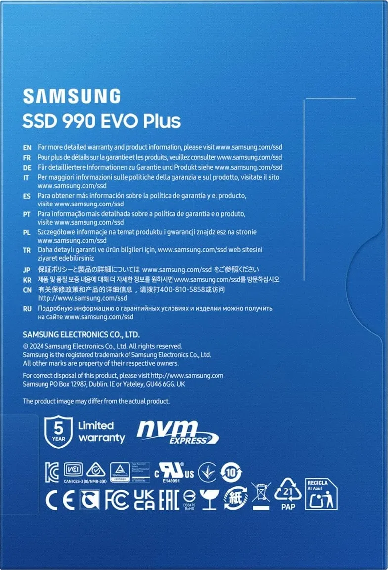 SSD Samsung MZ-V9S4T0, 4 TB, M.2, 7150 MB/s - 6