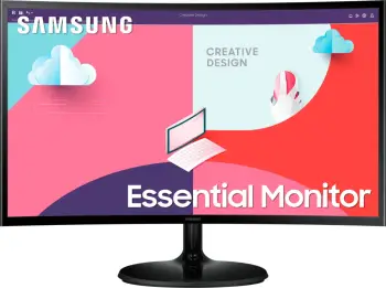 Monitor i lakuar Samsung S24C364EAU, 24", Full HD, i zi
