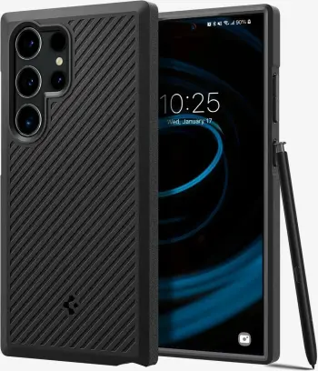 Mbështjellës për Samsung Galaxy S23 Ultra Spigen Core Armor, i zi