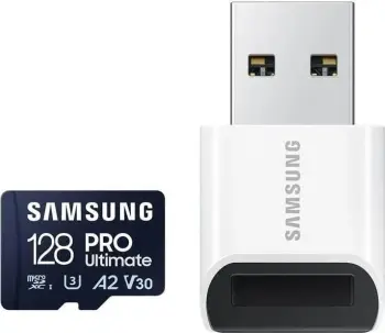 Kartë memorie Samsung Pro Ultimate SDXC, 128GB, UHS-I U3 V30