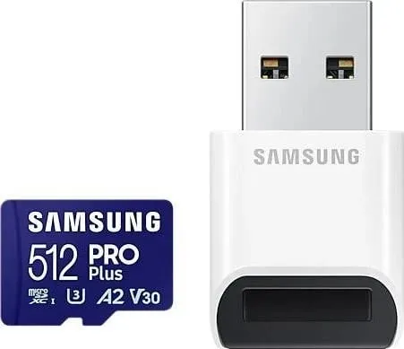 Kartë memorie Samsung Pro Plus, microSDXC, 512GB, 180MB/s - 1