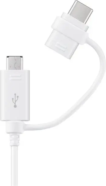 Kabllo Samsung USB-A në USB-C, 1.5m, e bardhë