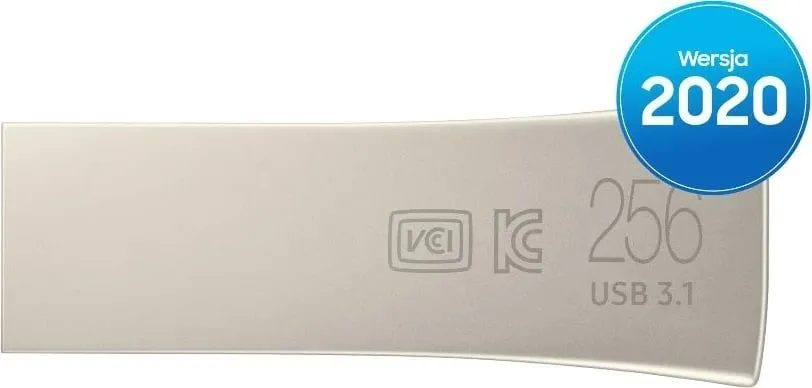 USB Samsung BAR Plus 256GB, i argjendtë - 4