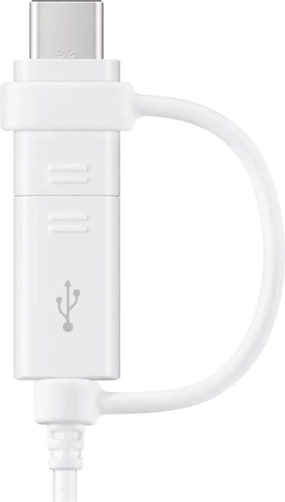 Kabllo Samsung, USB A / USB C / Micro-USB B, 1.5 m, e bardhë - 2