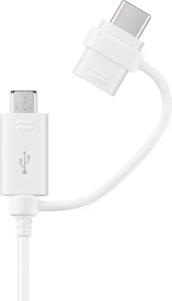Kabllo Samsung, USB A / USB C / Micro-USB B, 1.5 m, e bardhë