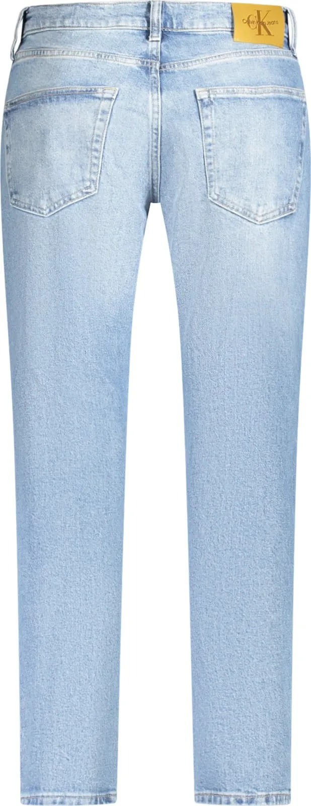Pantallona xhins Calvin Klein Jeans Denim meshkuj, e kaltër e çelët - 2