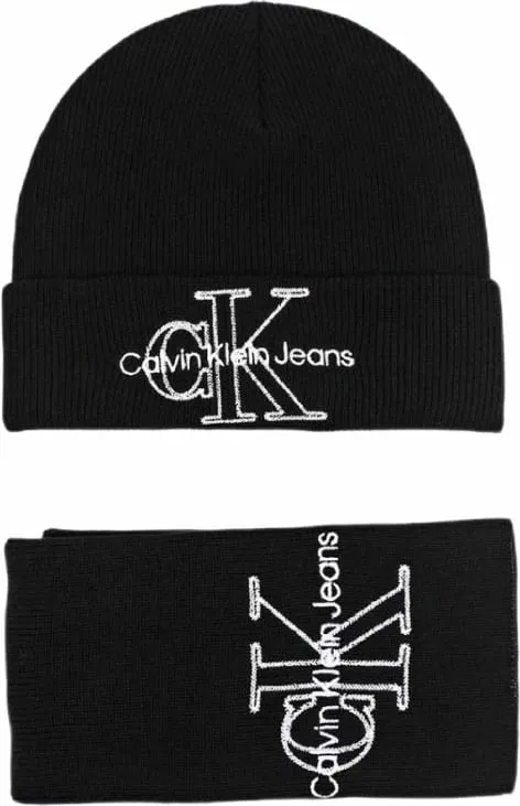 shall + kapelë për femra CALVIN KLEIN, të zeza - 1