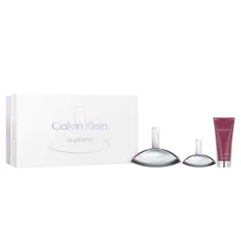 Set Calvin Klein Euphoria Eau De Parfum, 100 ml & Eau De Parfum, 30 ml & Krem hidratues, 100 ml