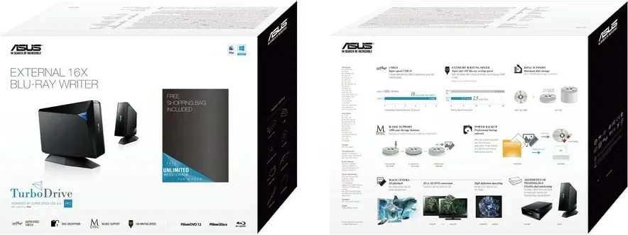 Disk optik ASUS BW-16D1H-U PRO, Blu-Ray, i zi - 3