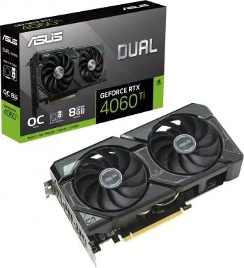 Kartelë grafike ASUS Dual RTX4060Ti-O8G-SSD, 8GB, e zezë
