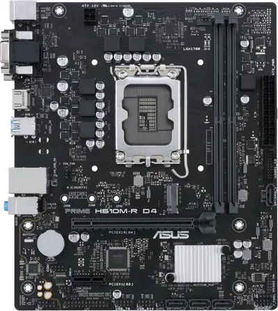 Pllakë amë ASUS PRIME H610M-R D4-SI (DDR4) - Intel H610 - 1