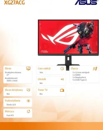 Monitor Asus ROG Strix XG27ACG, 27", WQHD, i zi