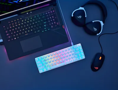 Tastierë ASUS ROG Falchion Ace, NX RED, US, e bardhë - 1