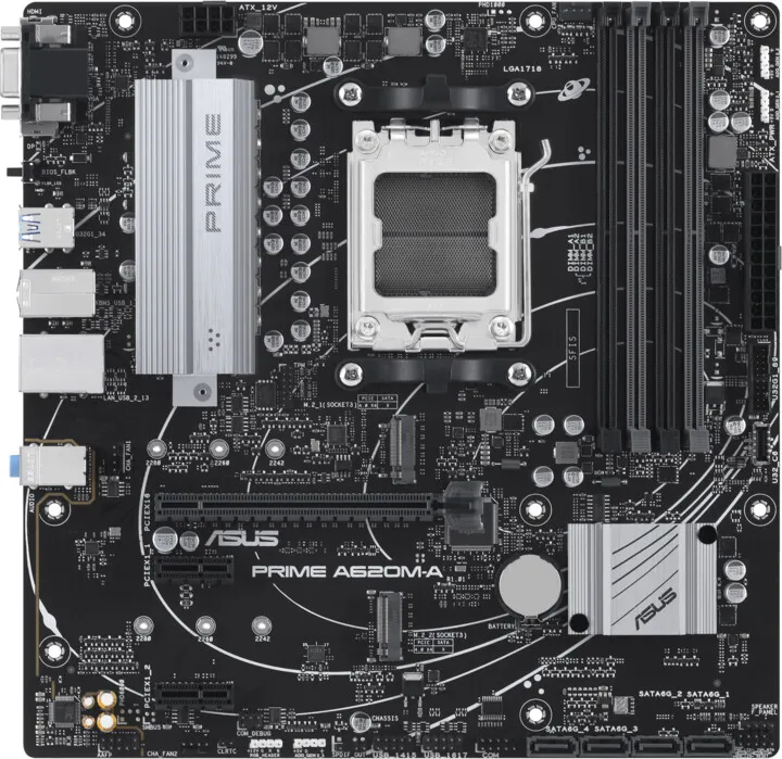 Pllakë amë ASUS PRIME A620M-A-CSM - AMD A620 - 1