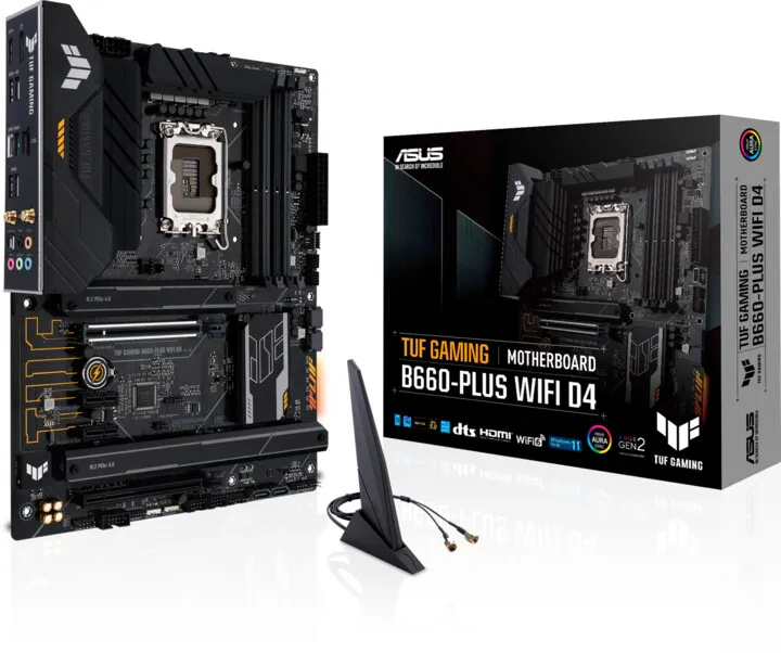 Pllakë amë ASUS TUF GAMING B660-PLUS WIFI D4 (DDR4) - Intel B660 - 4
