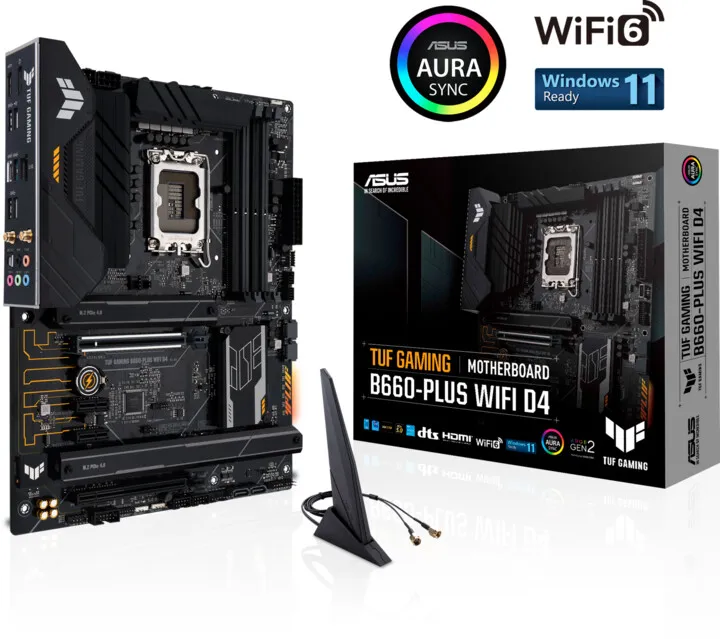 Pllakë amë ASUS TUF GAMING B660-PLUS WIFI D4 (DDR4) - Intel B660 - 5