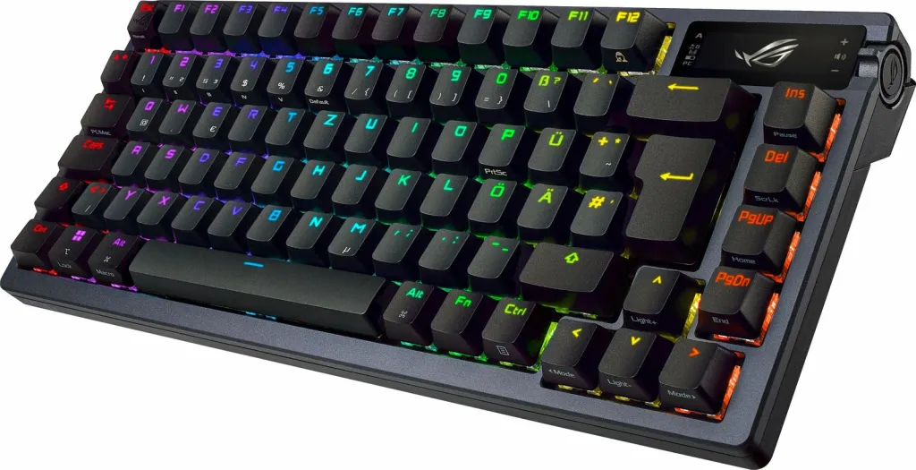 Tastierë ASUS ROG Azoth, Wireless, 75%, RGB, e zezë - 2