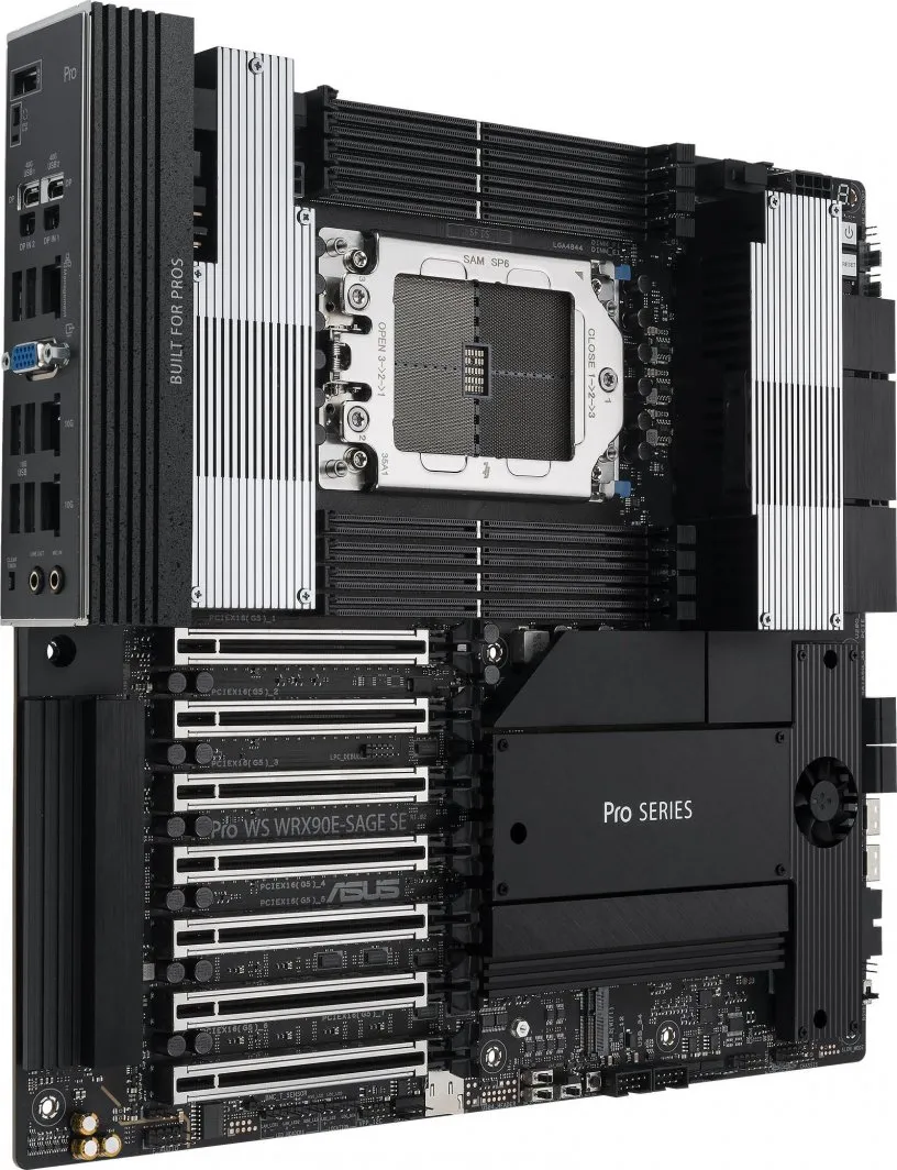 Pllakë amë Asus PRO WS WRX90E-SAGE SE, AMD WRX90, Socket sTR5 - 3
