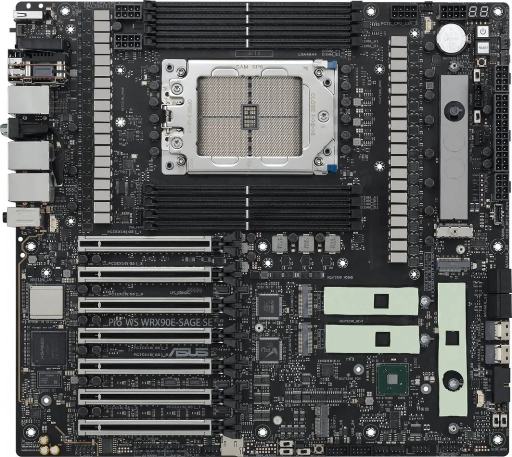Pllakë amë Asus PRO WS WRX90E-SAGE SE, AMD WRX90, Socket sTR5 - 8