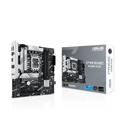 Pllakë amë Asus PRIME B760M-PLUS, Intel B760, Socket 1700, 4 slota, Micro ATX - 6