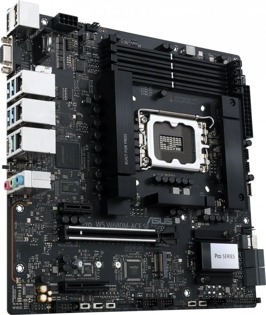 Pllakë amë ASUS PRO WS W680M-ACE SE, Intel W680, Socket 1700, 4 slota, Micro ATX - 3