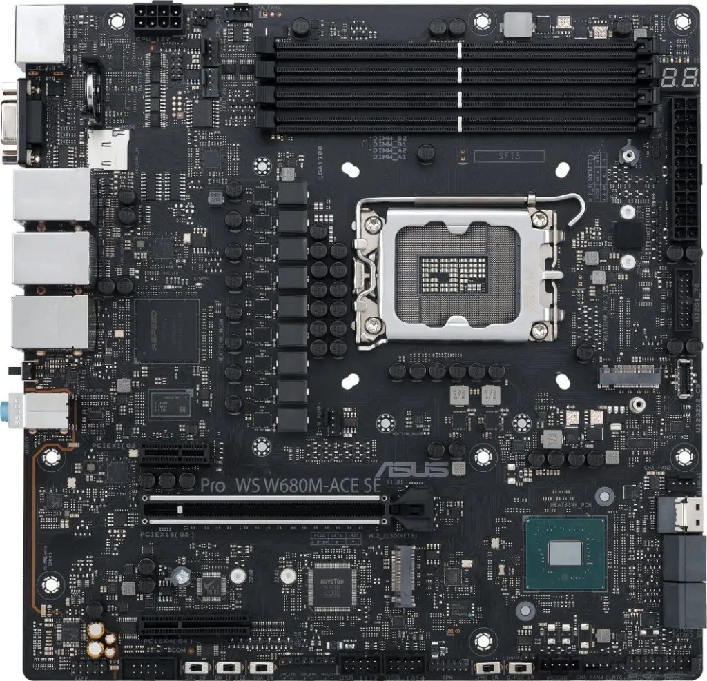 Pllakë amë ASUS PRO WS W680M-ACE SE, Intel W680, Socket 1700, 4 slota, Micro ATX - 4