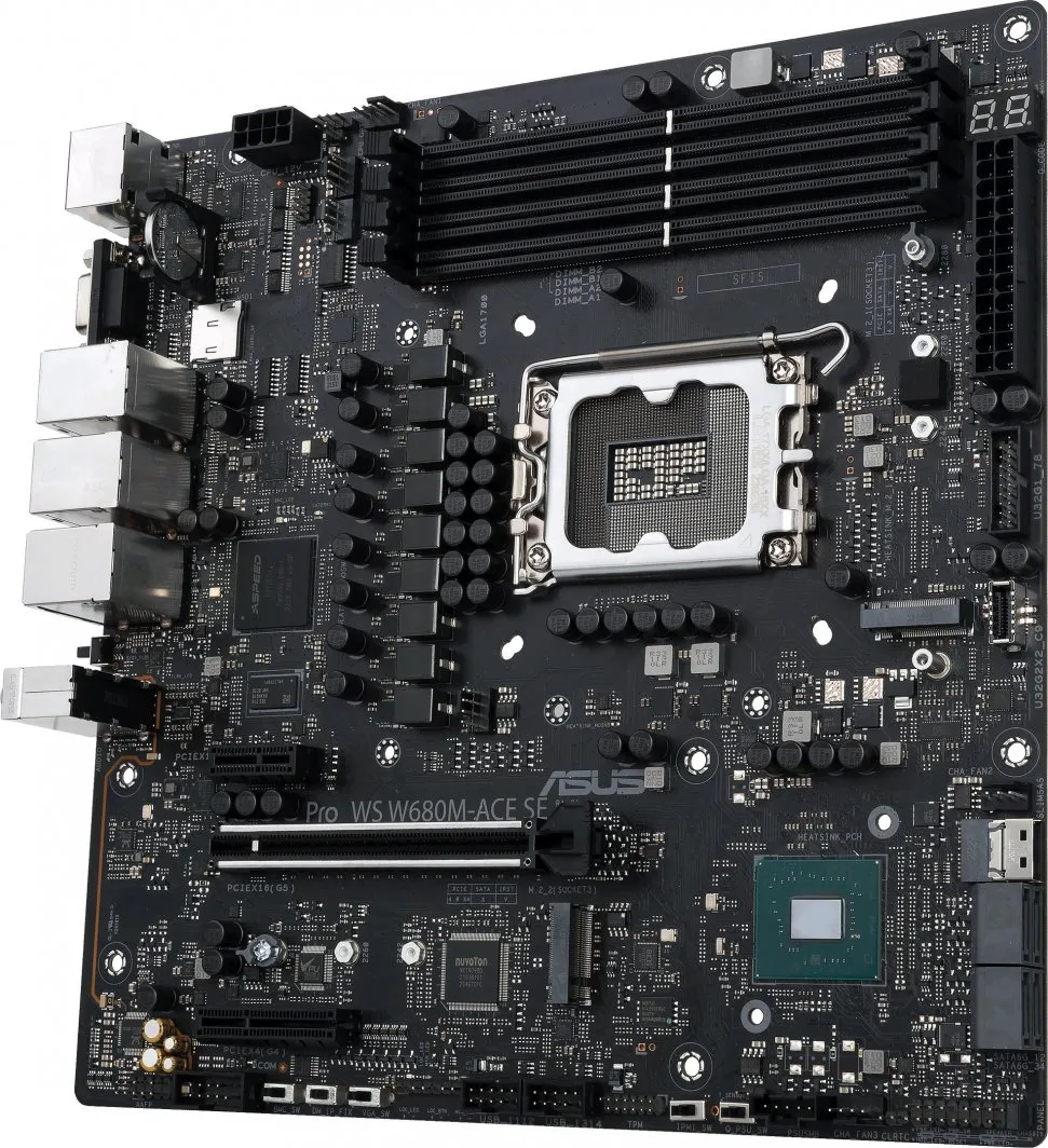 Pllakë amë ASUS PRO WS W680M-ACE SE, Intel W680, Socket 1700, 4 slota, Micro ATX - 5