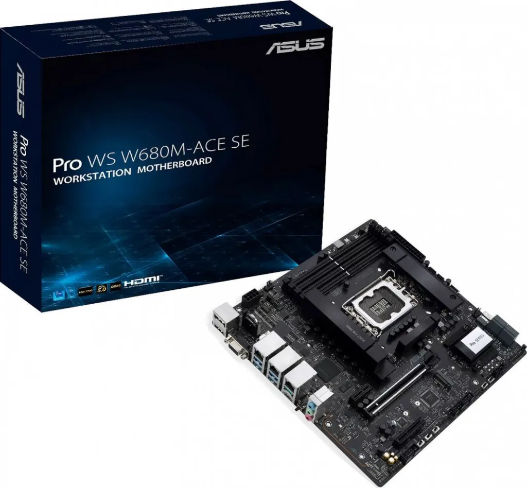 Pllakë amë ASUS PRO WS W680M-ACE SE, Intel W680, Socket 1700, 4 slota, Micro ATX - 7
