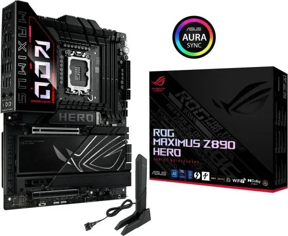 Pllakë amë ASUS ROG Maximus Z890 HERO, LGA 1851, ATX, DDR5, e zezë - 1