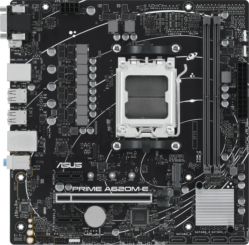 Pllakë amë ASUS PRIME A620M-E-CSM/AM5 - 1