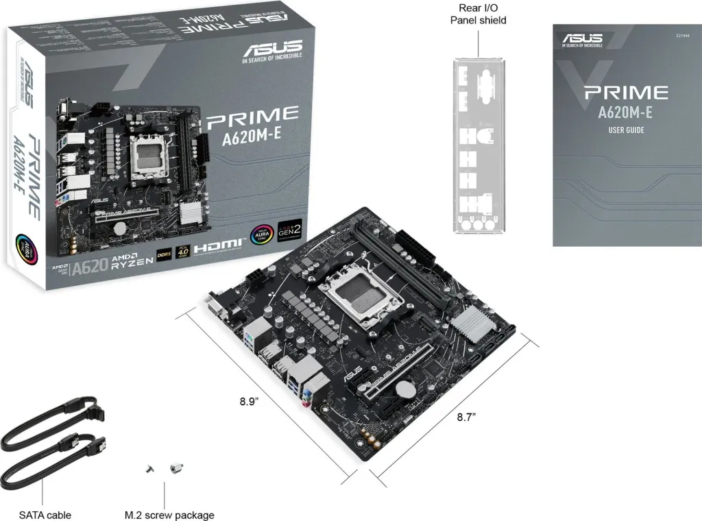 Pllakë amë ASUS PRIME A620M-E-CSM/AM5 - 8