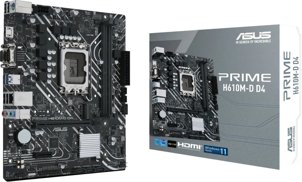 Pllakë amë ASUS PRIME H610M-D D4, LGA 1700, mATX - 6