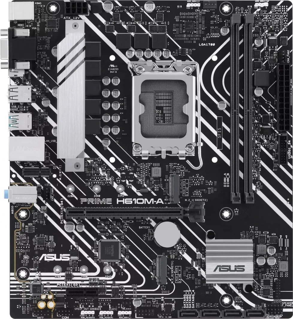 Pllakë amë ASUS PRIME H610M-A-CSM - 2