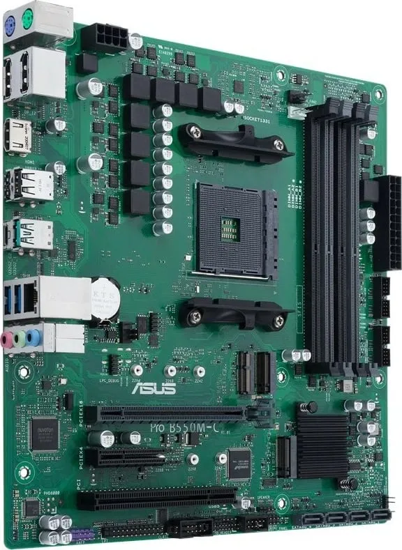 Pllakë amë ASUS PRO B550M-C, CSM, AM4, mATX - 2