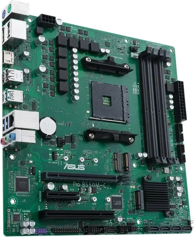 Pllakë amë ASUS PRO B550M-C, CSM, AM4, mATX - 3