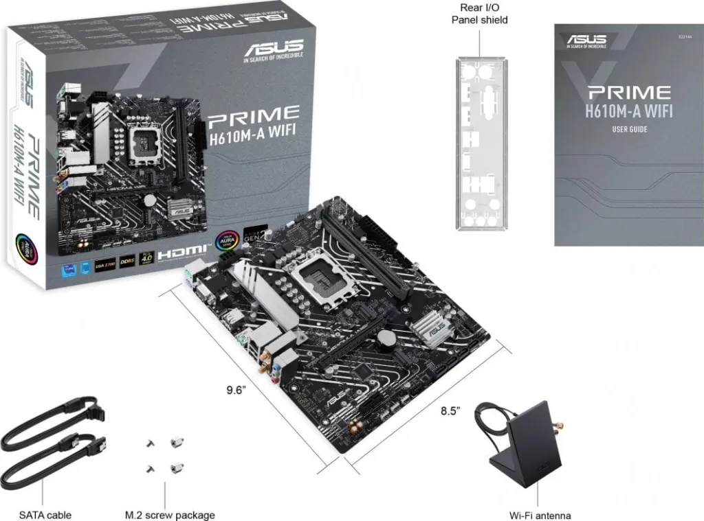 Pllakë Amë Asus PRIME H610M-A WIFI - 6